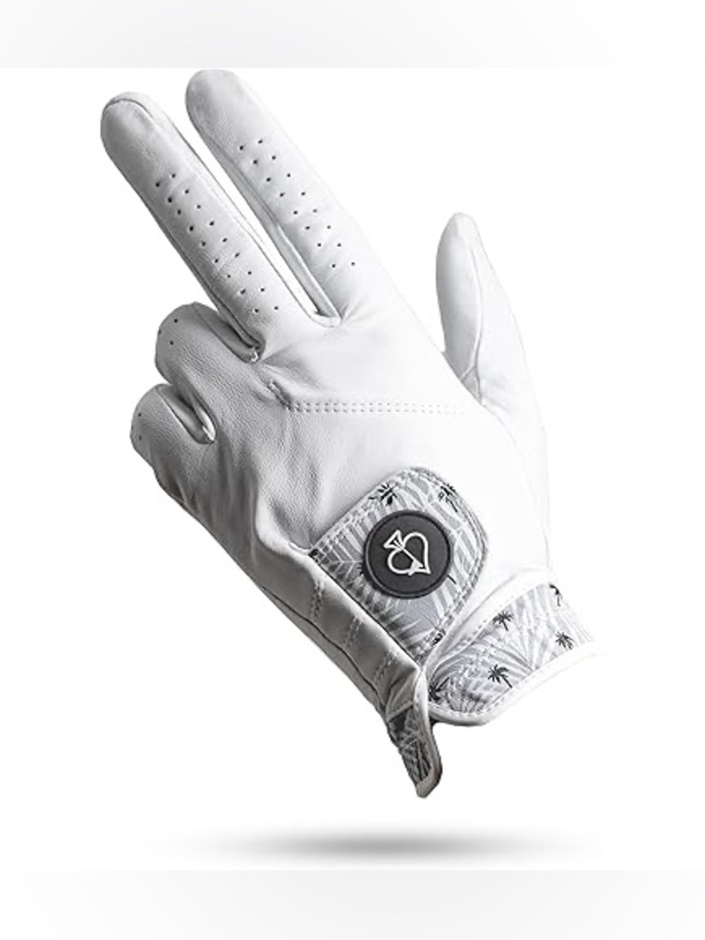 Pins & Aces "Palm Sunday" Golf Glove Men's Large Left Hand Cabretta Leather